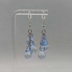 Handmade water drop earrings